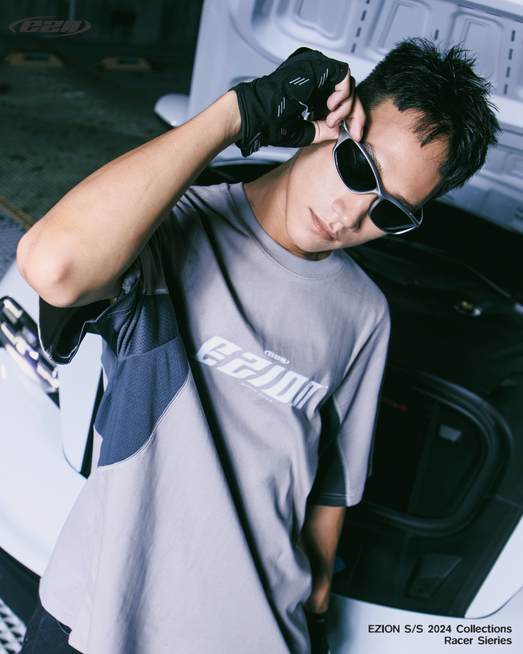 EZION Blocked Tee (Gray)