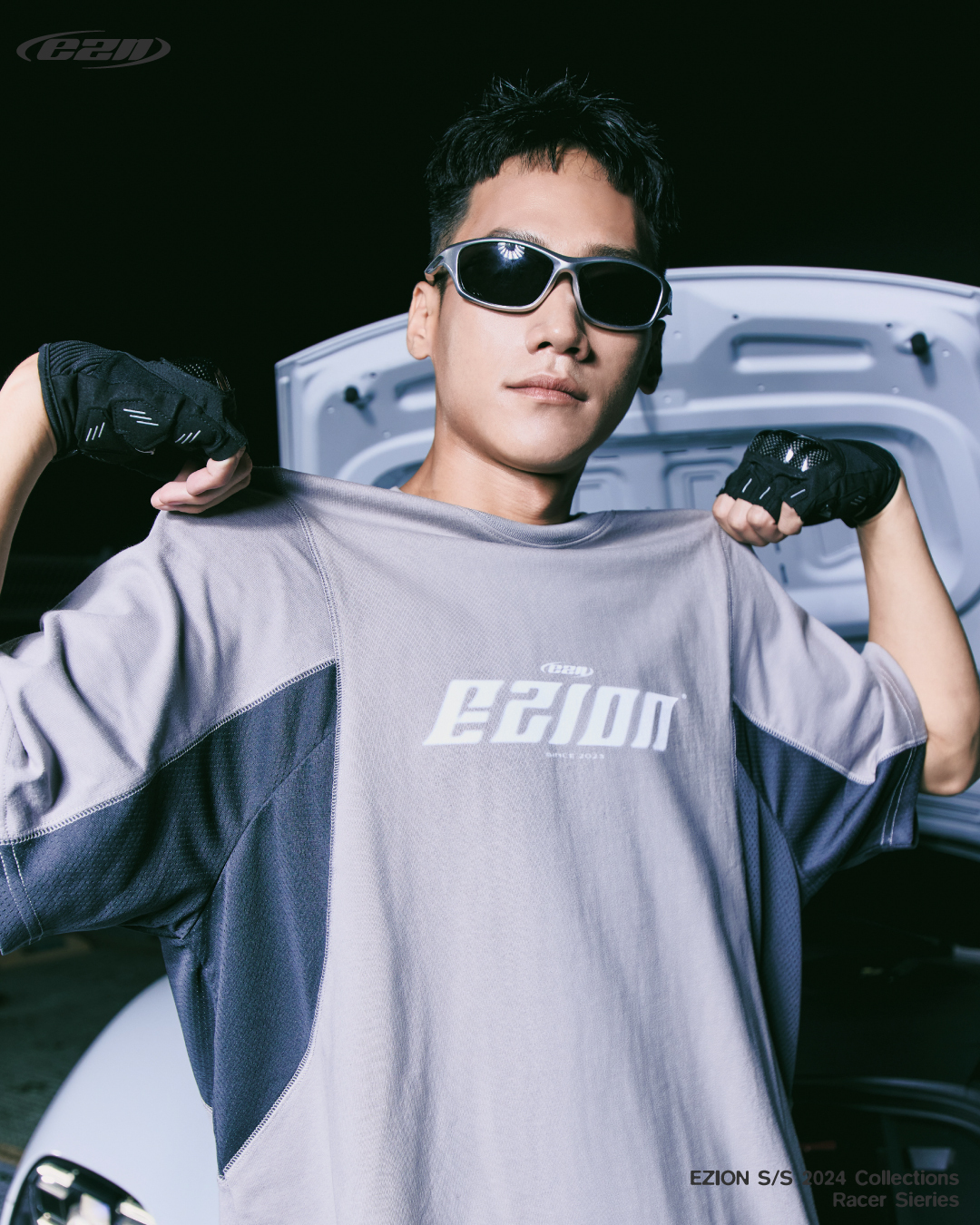 EZION Blocked Tee (Gray)