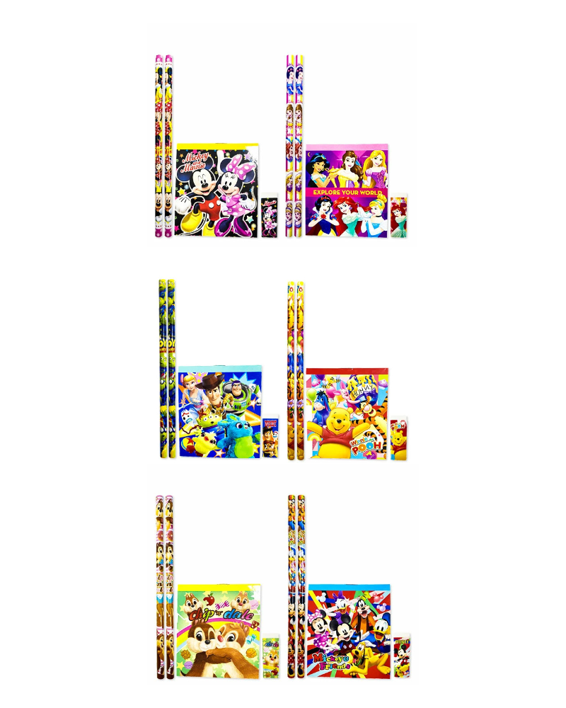 迪士尼 文具套裝 4件裝 (隨機出貨)