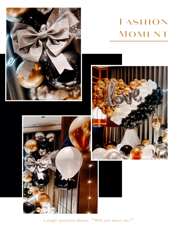 【飯店】求婚驚喜．H2O．黑金白色系