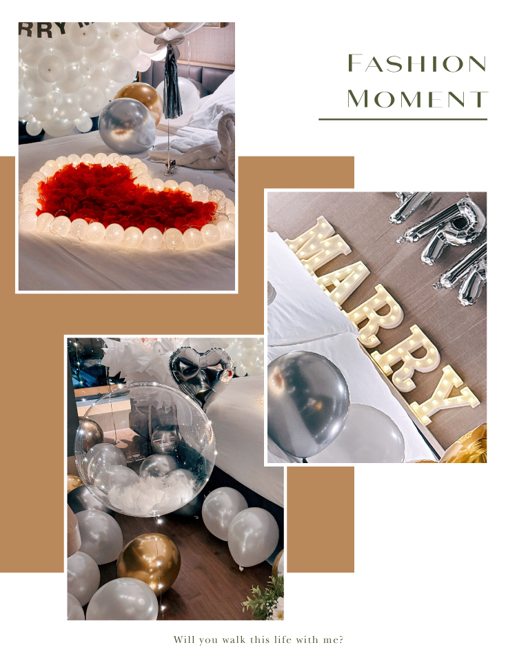 【飯店】求婚驚喜．洲際．金銀白色系