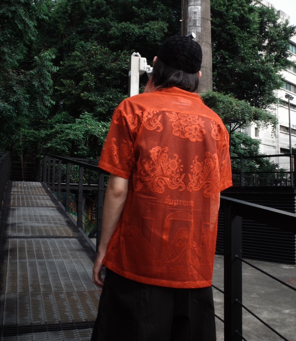 Supreme Last superlace S/S Shirt 最後的晚餐 紅/黑