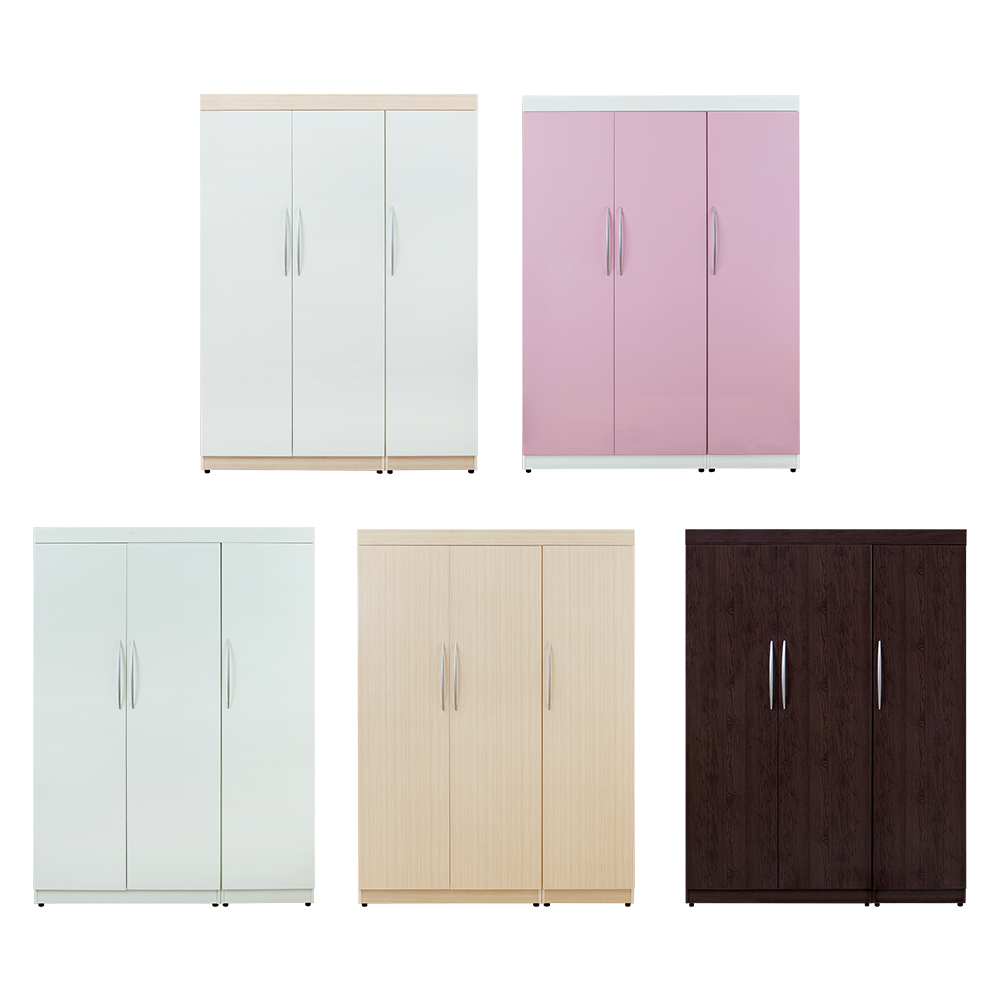 南亞塑鋼-4.5尺三開門衣櫃