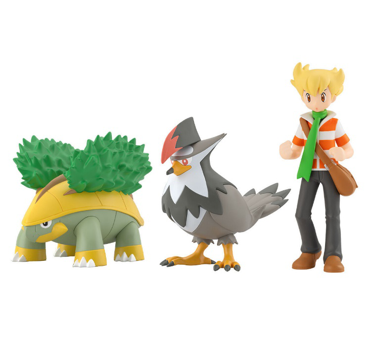 [魂SHOP限定] 精靈寶可夢 神奧地區 阿馴&樹林龜&姆克鷹 (2025repeat) POKEMON SCALE WORLD SINNOH REGION JUN & GROTLE & STARAPTOR W/O GUM