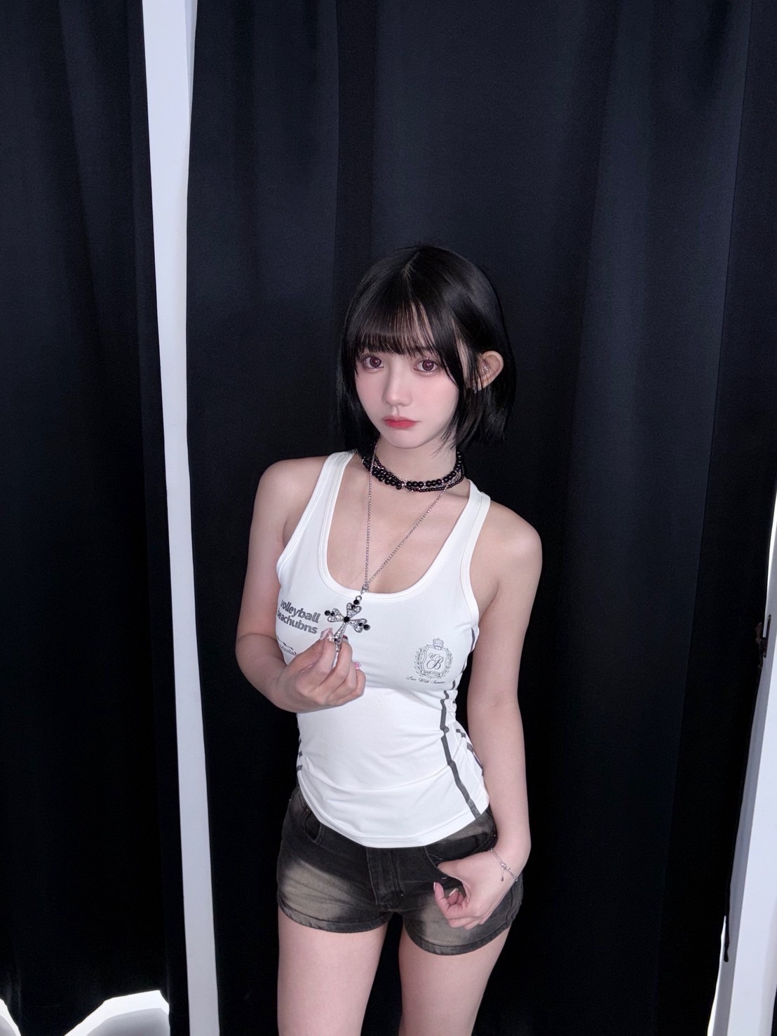 (GOAL) 美式球衣風吊帶背心 辣妹修身背心 UNDB 032