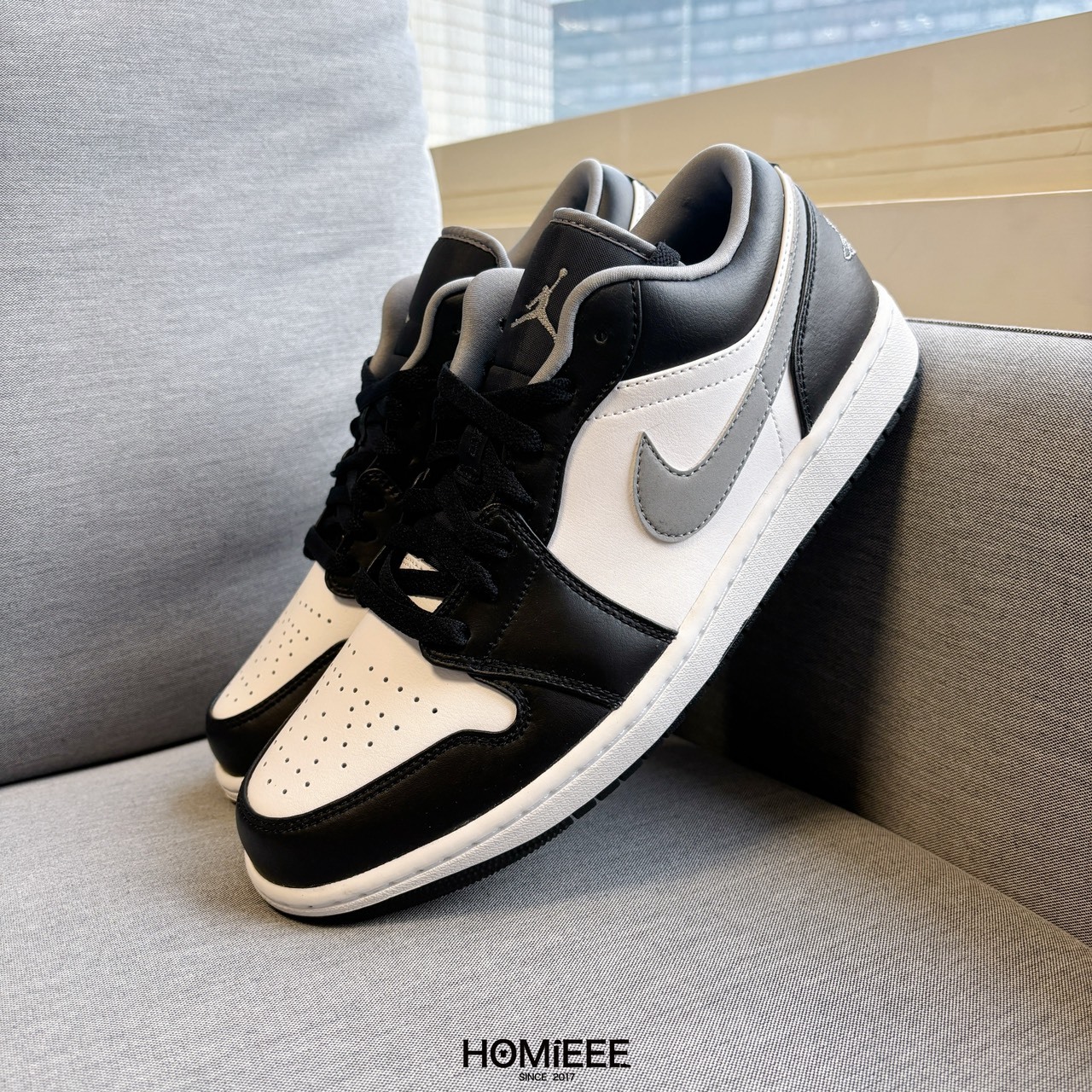 Air Jordan 1 Low Shadow 黑白灰 影子 男鞋 [553558-040]