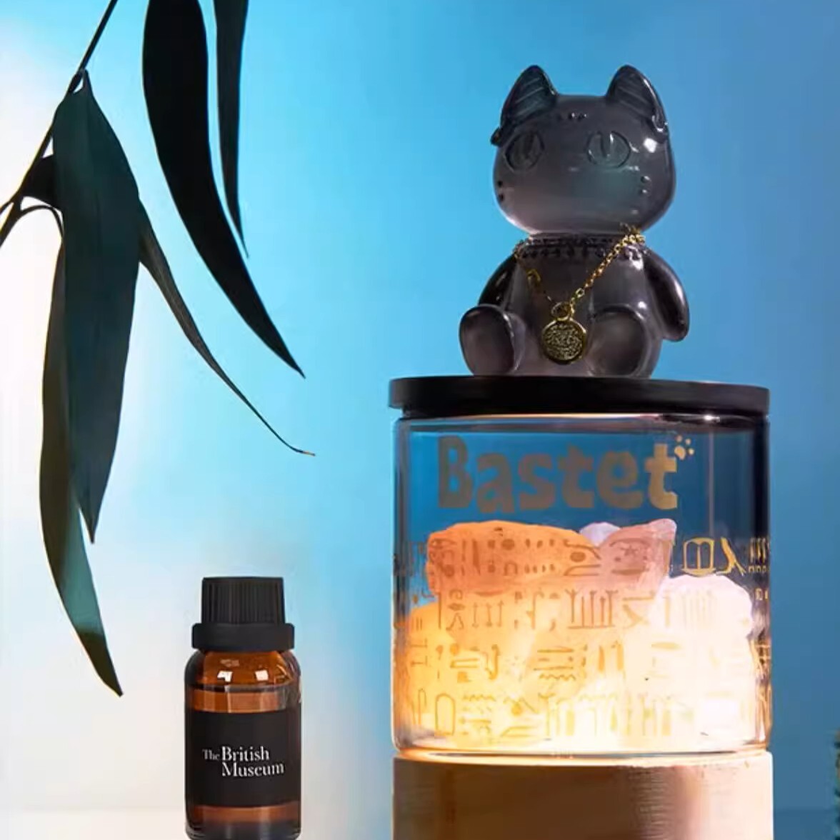 大英博物館｜安德森貓和她的朋友們系列｜晶石香薰燈擺件香氛禮盒