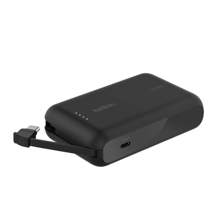 Belkin BoostCharge 便攜式行動電源 (10K / 內置USB-C充電線)