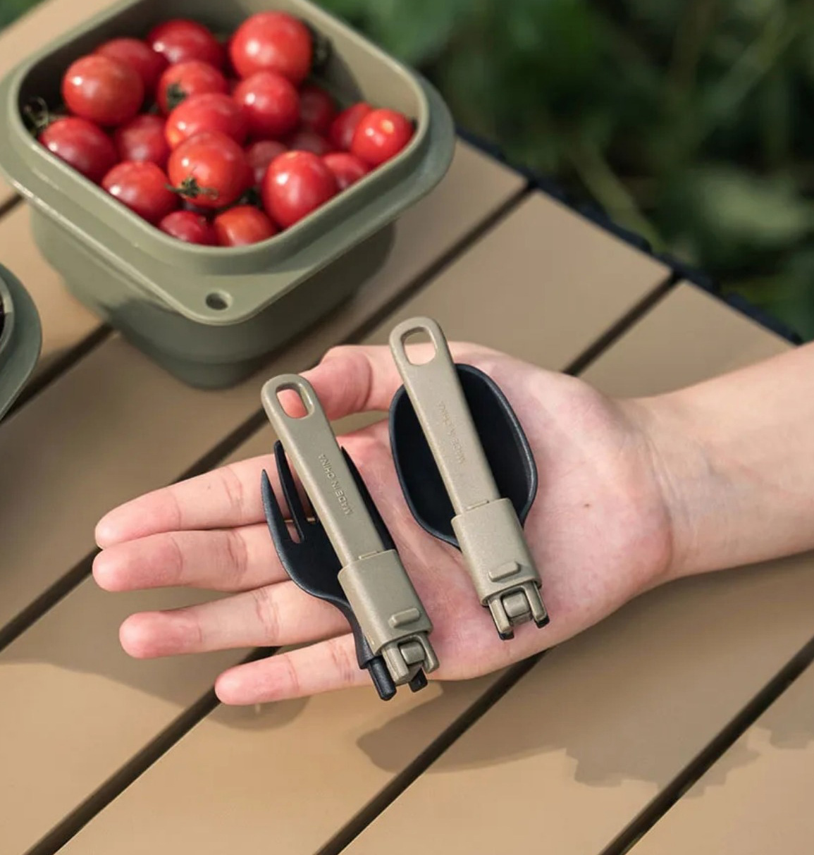 AWADA - 折疊叉勺2件套