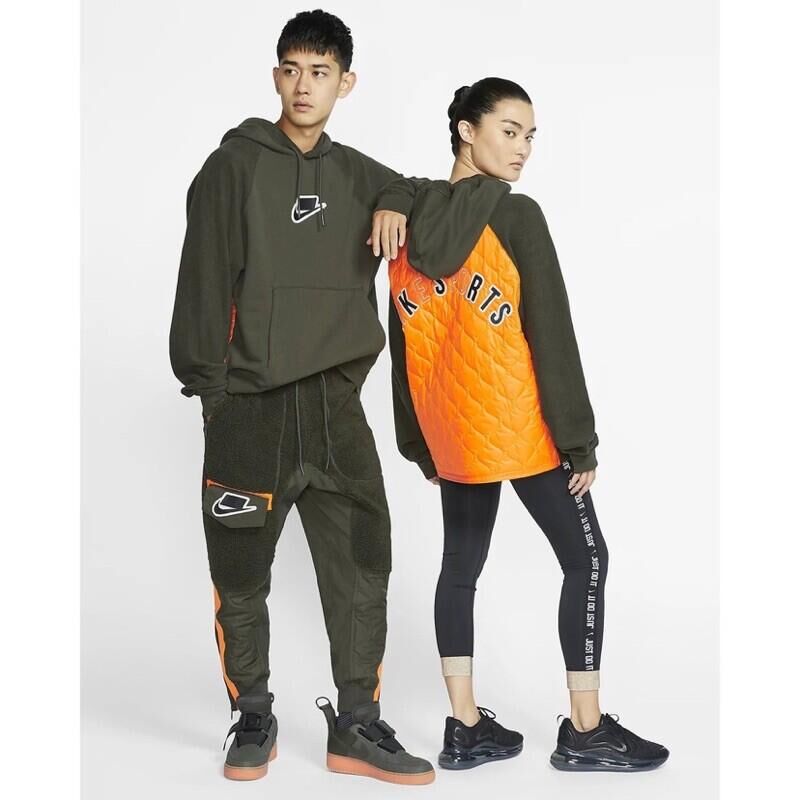 【現貨】 Nike 拼接刷毛連帽T｜街頭潮流 × 保暖機能 長袖 BV4602-355 G-21