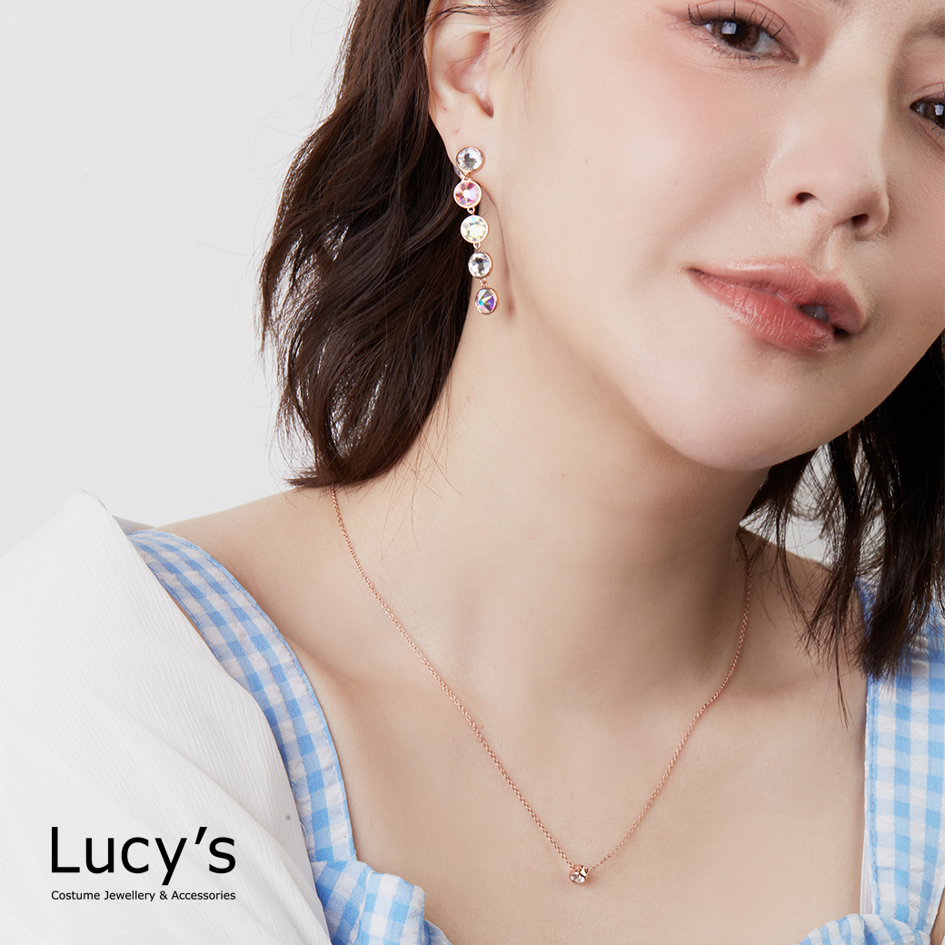 925純銀 雪燦(玫金白) 項鍊 (67296)