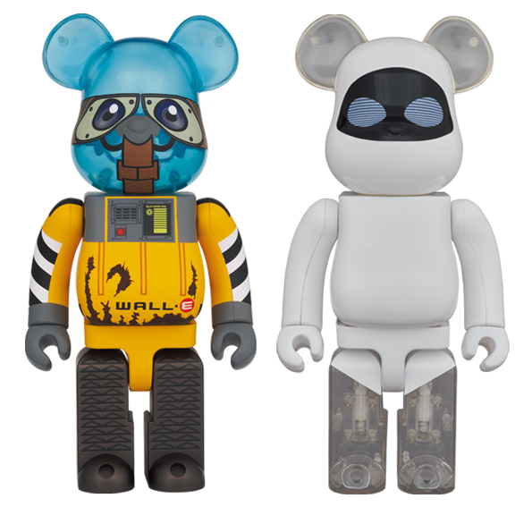 BEARBRICK WALL-E & EVE 1000% SET OF 2