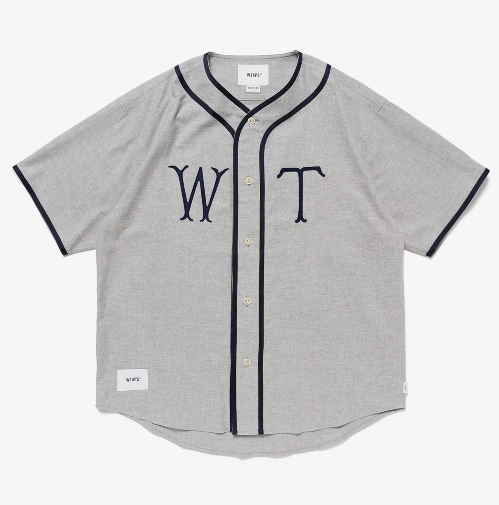 トップス WTAPS 25SPOT TNNL/LS/COTTON ASH GRAY L WTAPSWoundLSCTPLAshGray_3_1800