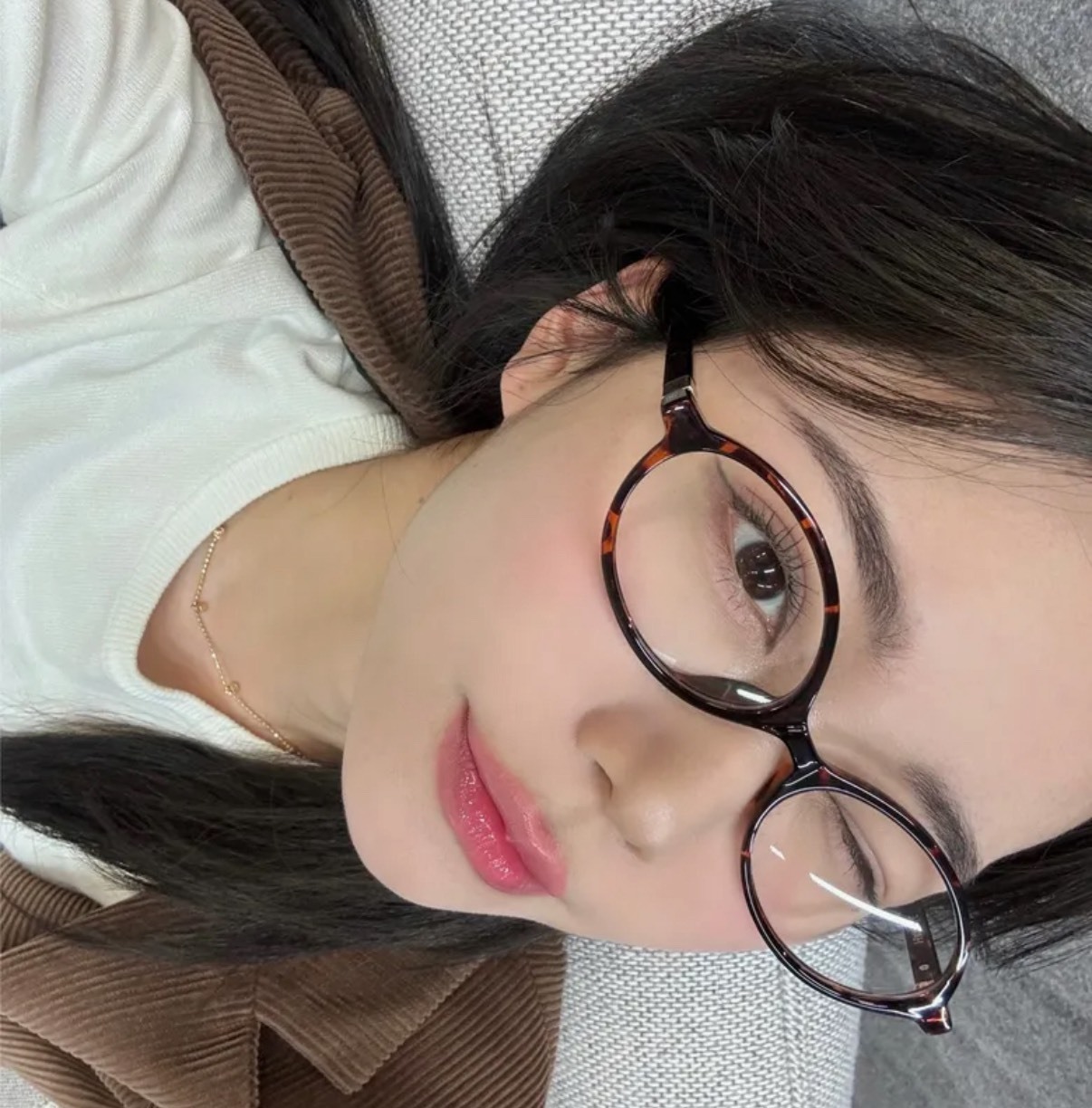 🇰🇷Hangle豹紋平光眼鏡