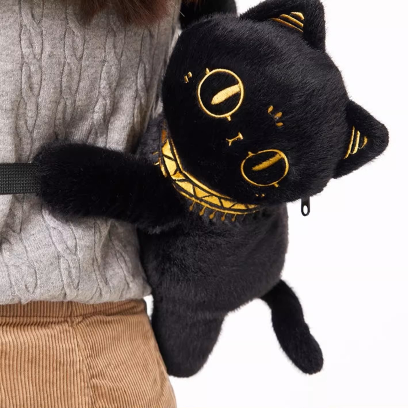 大英博物館｜安德森貓和她的朋友們系列｜毛絨趴趴貓公仔手機包斜挎包