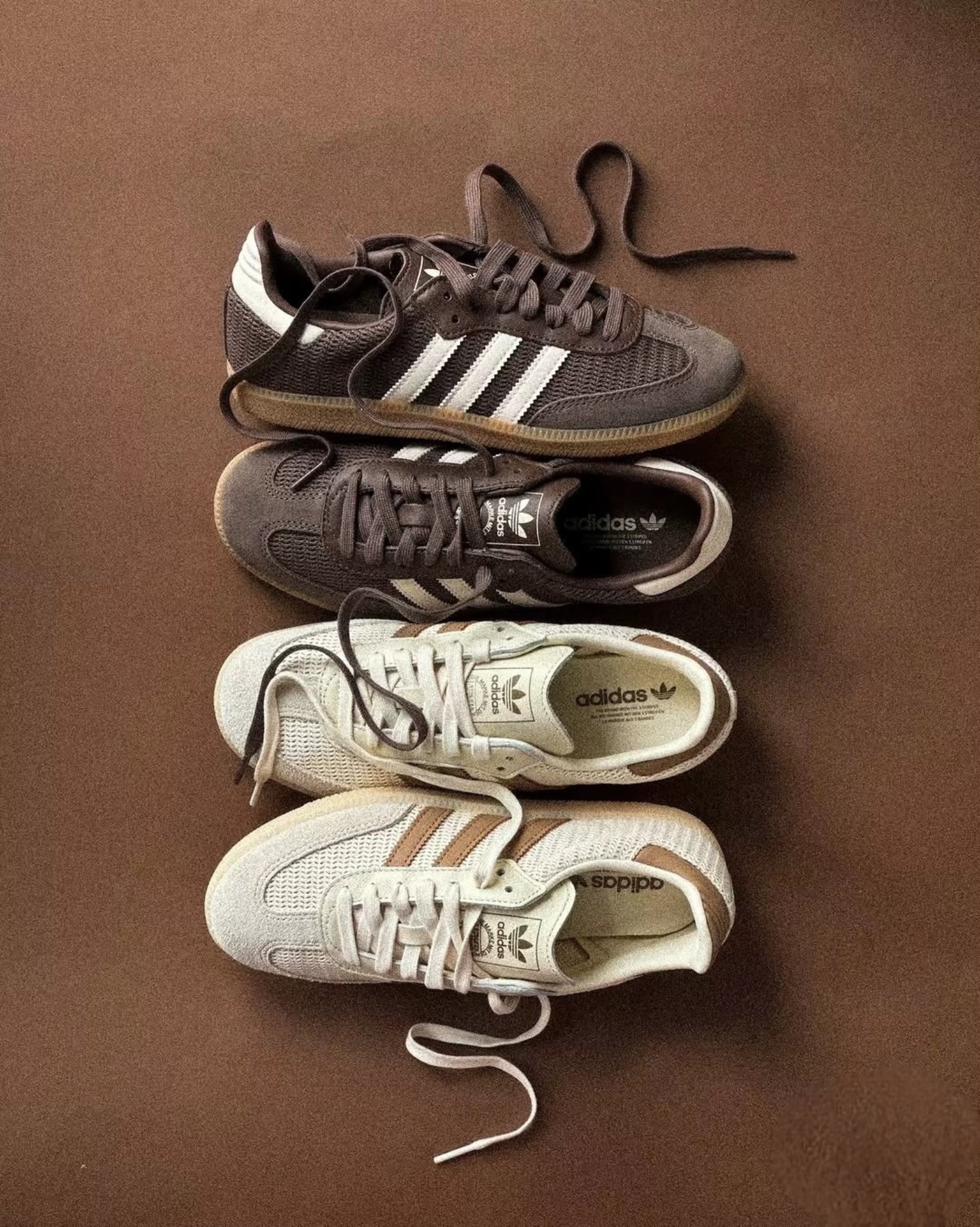 【APAIR】預購 Adidas Originals Samba OG 摩卡 米白奶茶 編織 復古 德訓鞋 兩色 JI3184 JI3185