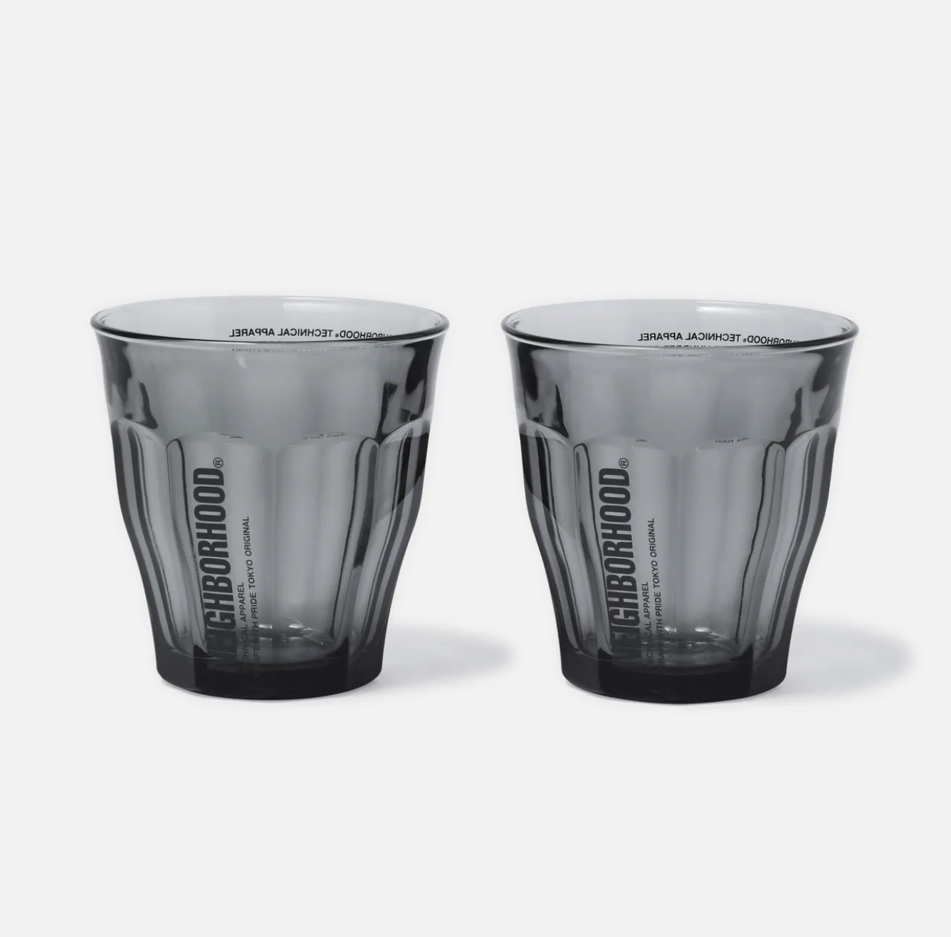 NEIGHBORHOOD PINT GLASS 2個 NEIGHBORHOOD SS25 LOGO DURALEX GLASS SET