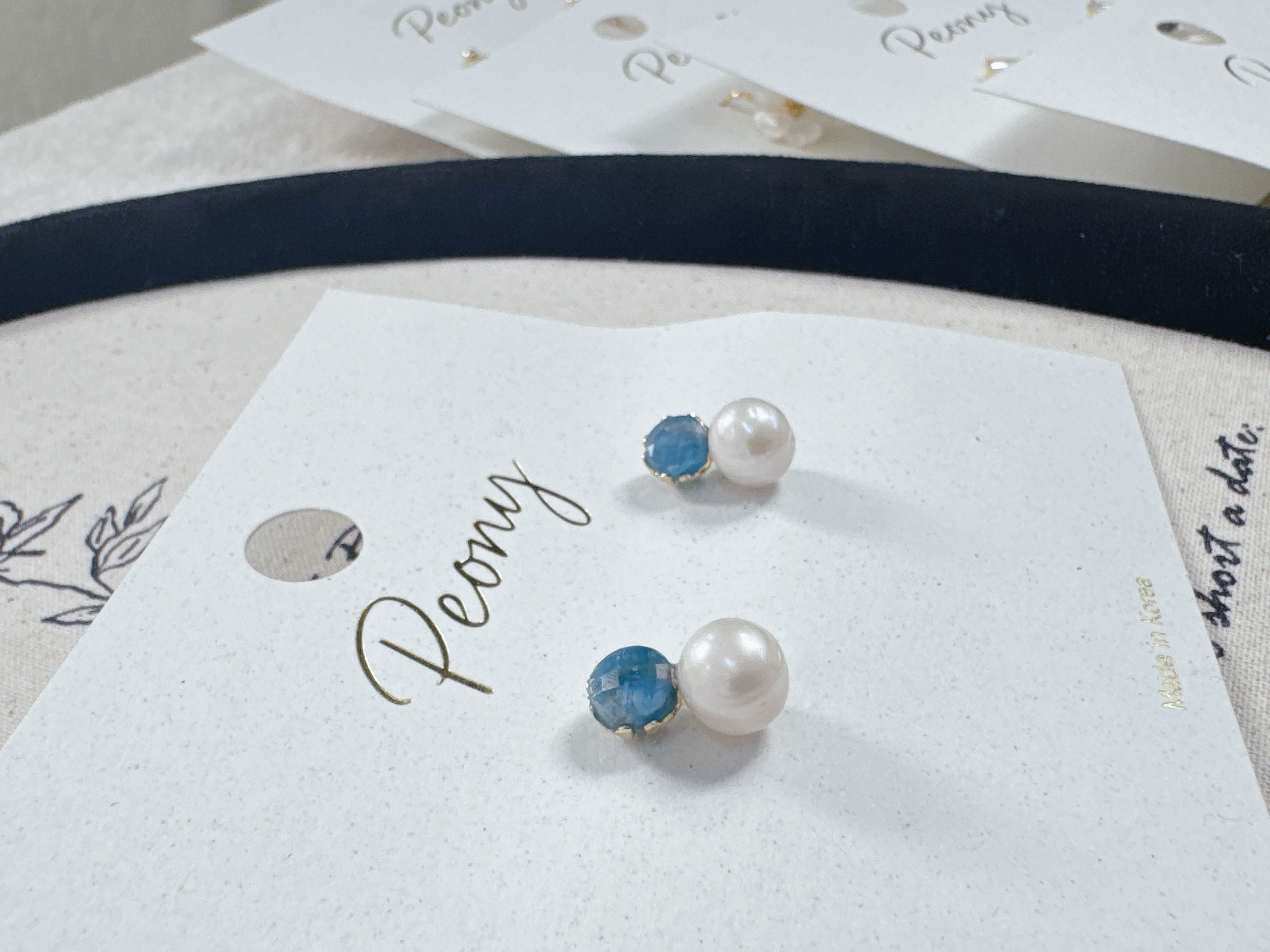 【SALE SALE SALE🔥】 天然原石珍珠耳環（防敏感）【不設退換】