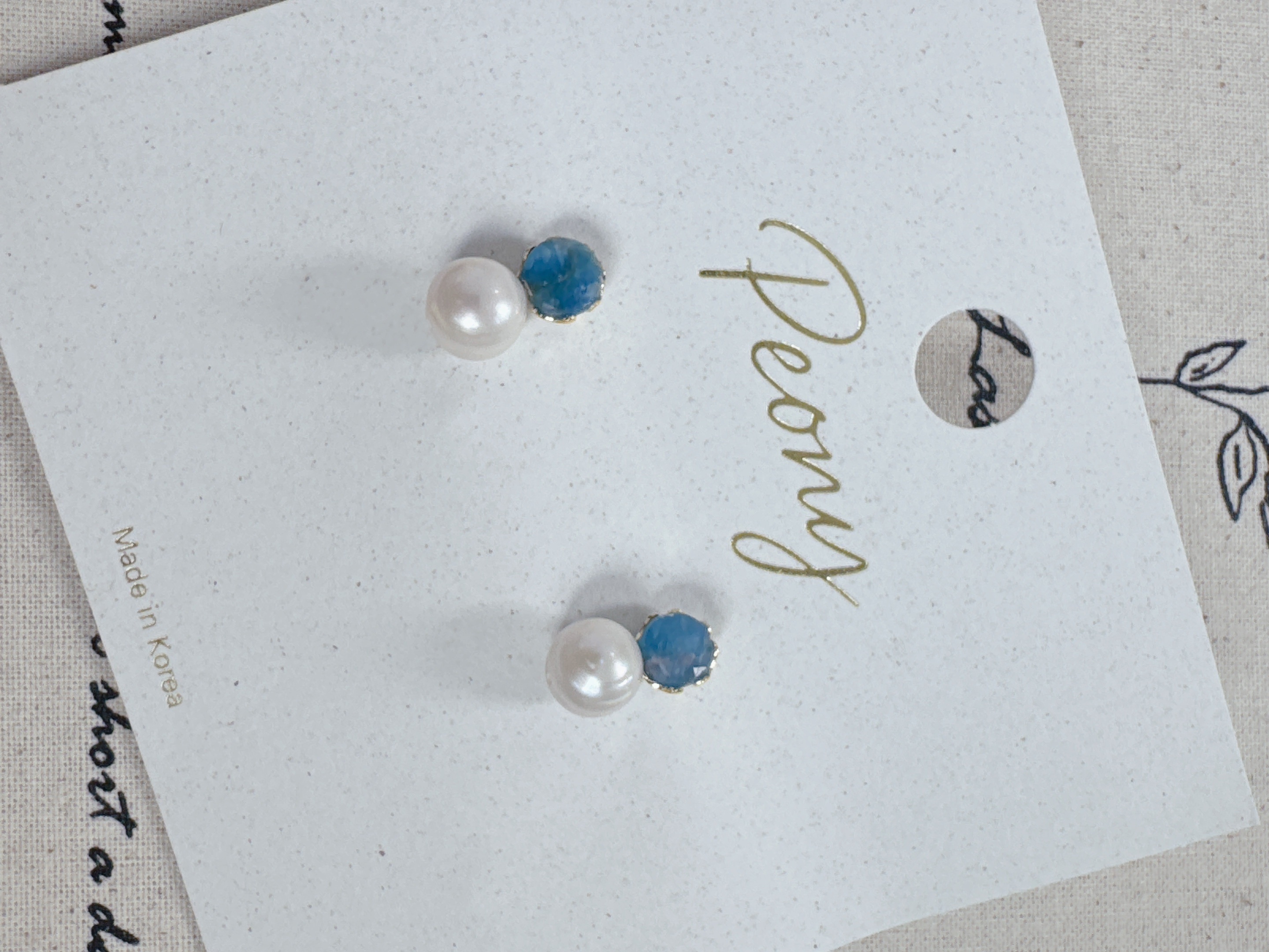 【SALE SALE SALE🔥】 天然原石珍珠耳環（防敏感）【不設退換】