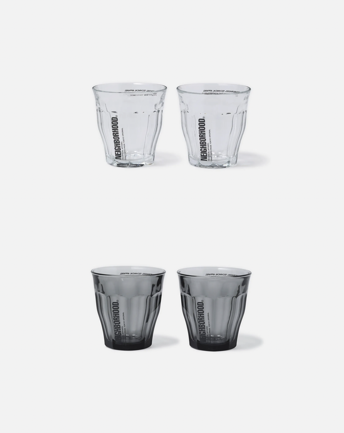 NEIGHBORHOOD SS25 LOGO DURALEX GLASS SET