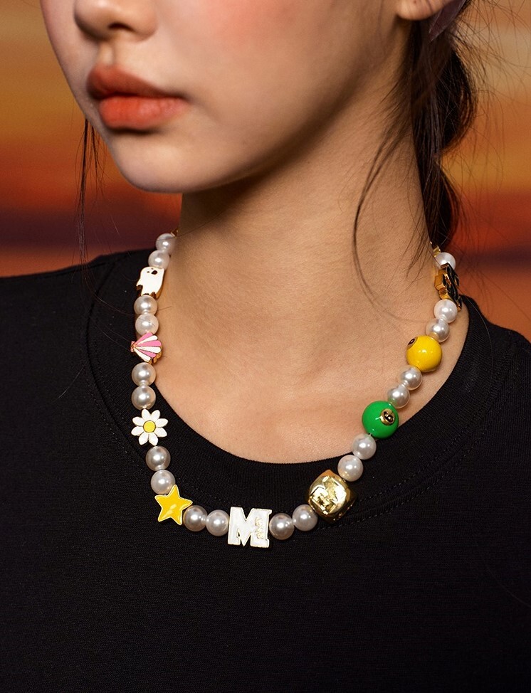 STK x MEDM聯名 SmallTownKid 夏日巡遊 珍珠LOGO 項鍊