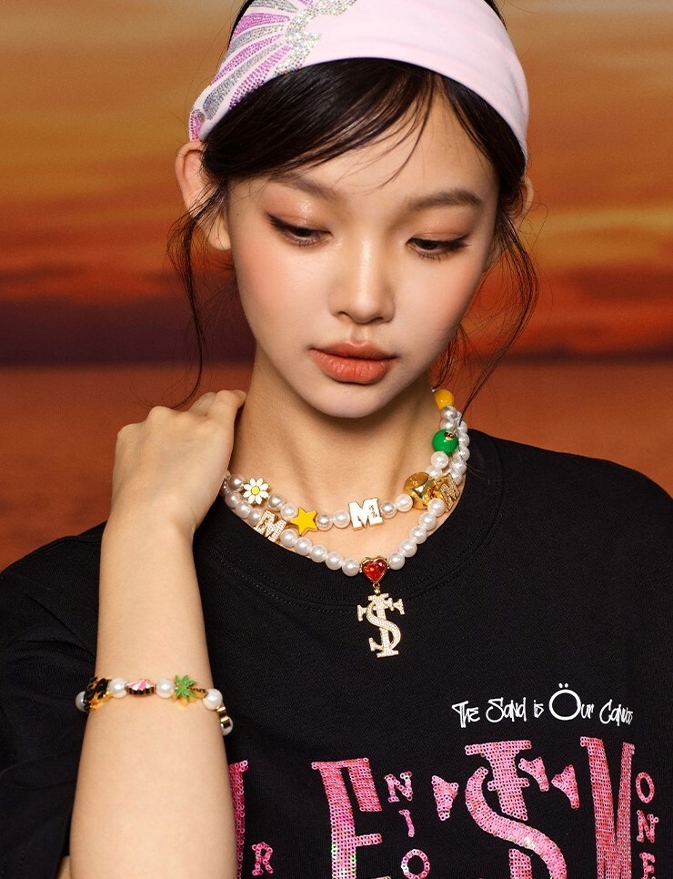 STK x MEDM聯名 SmallTownKid 夏日巡遊 珍珠LOGO 項鍊