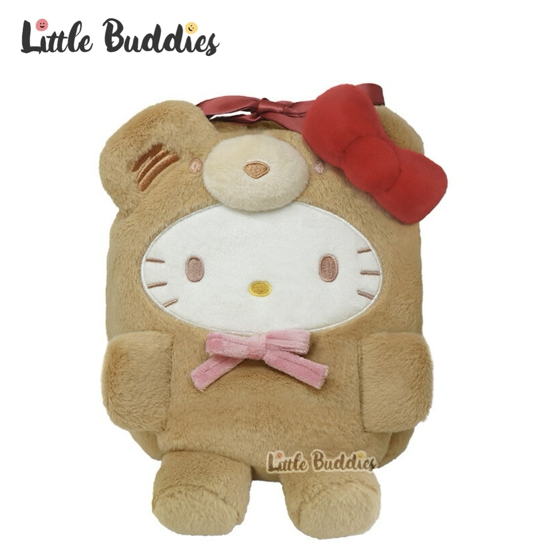 日本 Sanrio 熊仔造形雙面束繩袋