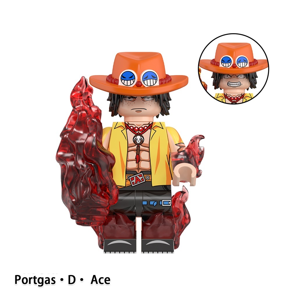 One Piece Portgas D Ace Custom Minifigures Minifigs Fit Lego WM6194 WM2804