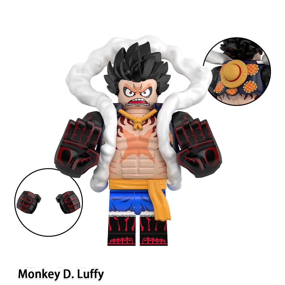 One Piece Luffy Custom Minifigures Fit lego WM2808