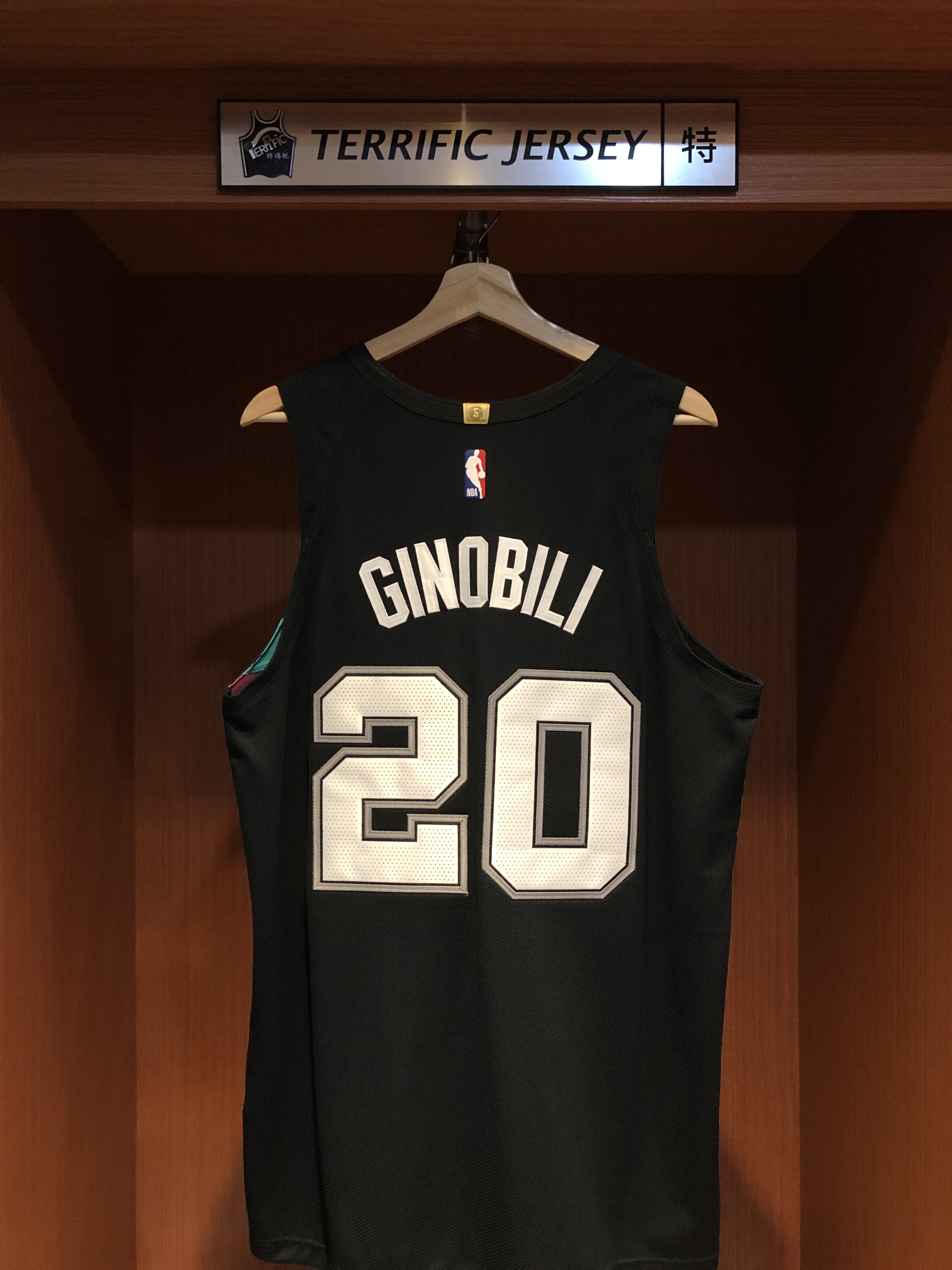 NBA球衣 Manu Ginobili 聖安東尼奧馬刺城市 City Nike Authentic 球員版 電繡 含贊助商標 全新