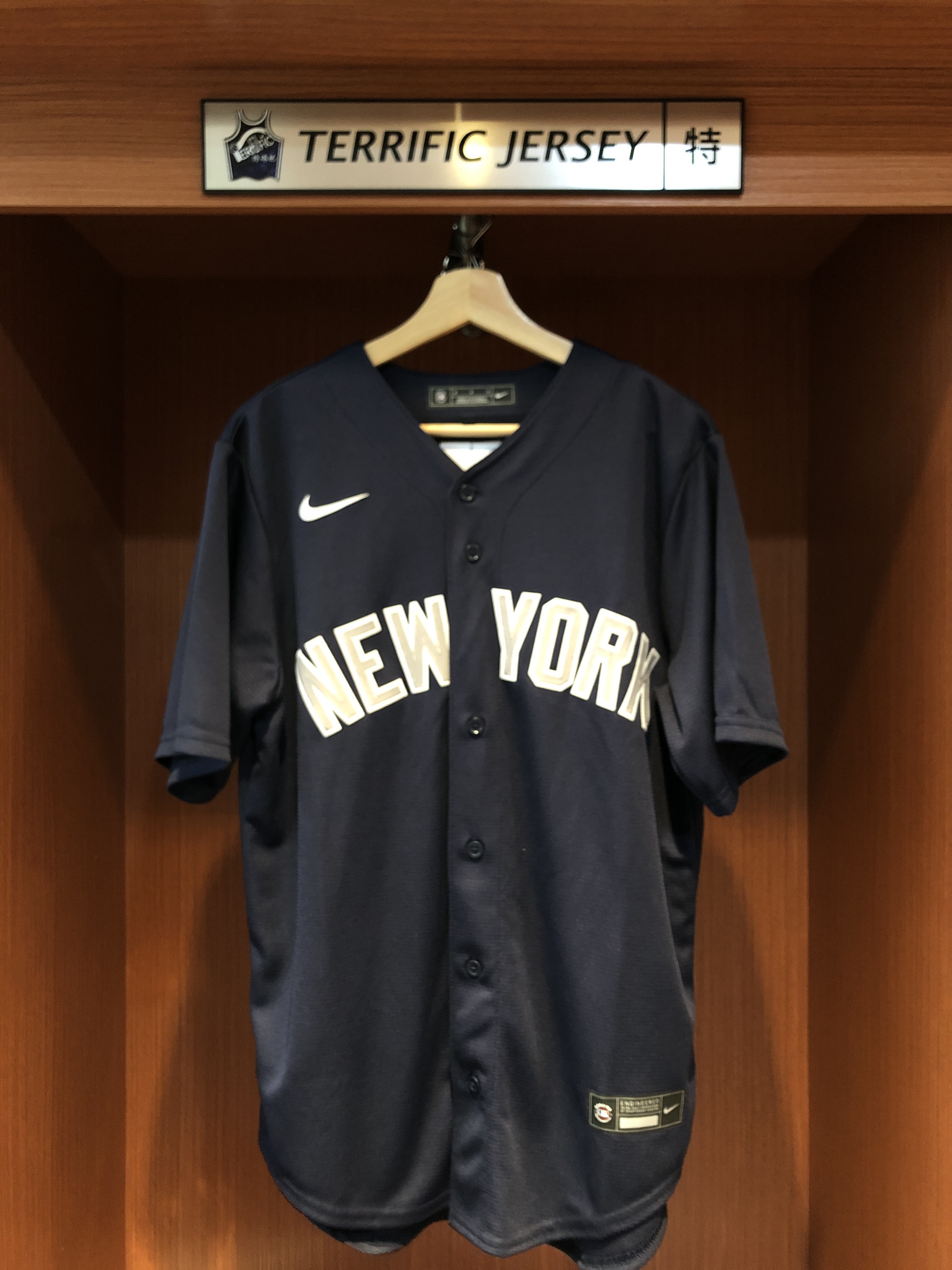 MLB球衣 Giancarlo Stanton 紐約洋基深藍 Nike Replica Player Name Jersey 球迷版 熱轉印 全新
