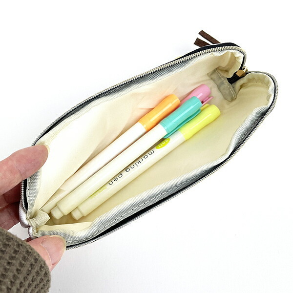 【多莉大優惠】JP Miffy 密集式合皮拉鏈筆袋 白彩色 2173