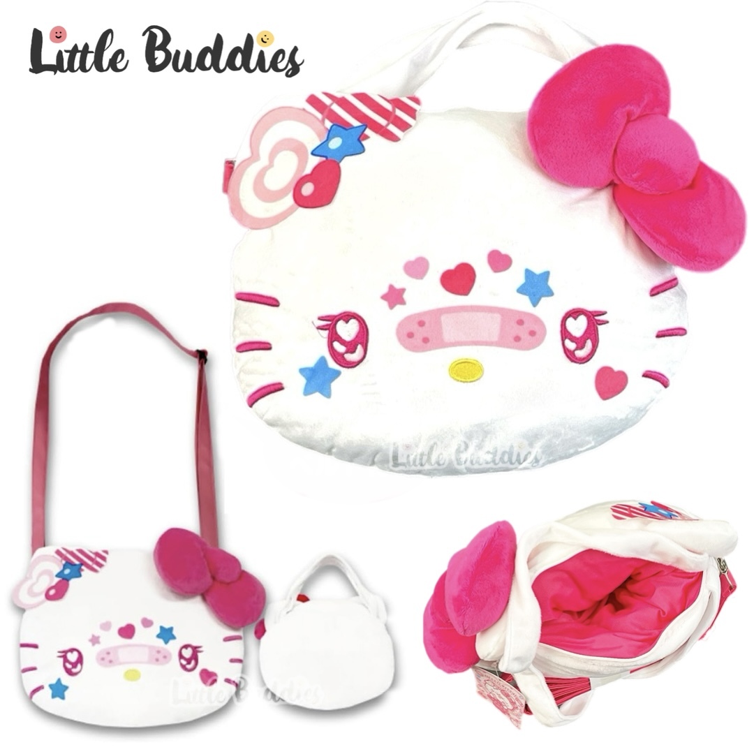 日本 Sanrio 膠布造型系列 頭形斜揹袋