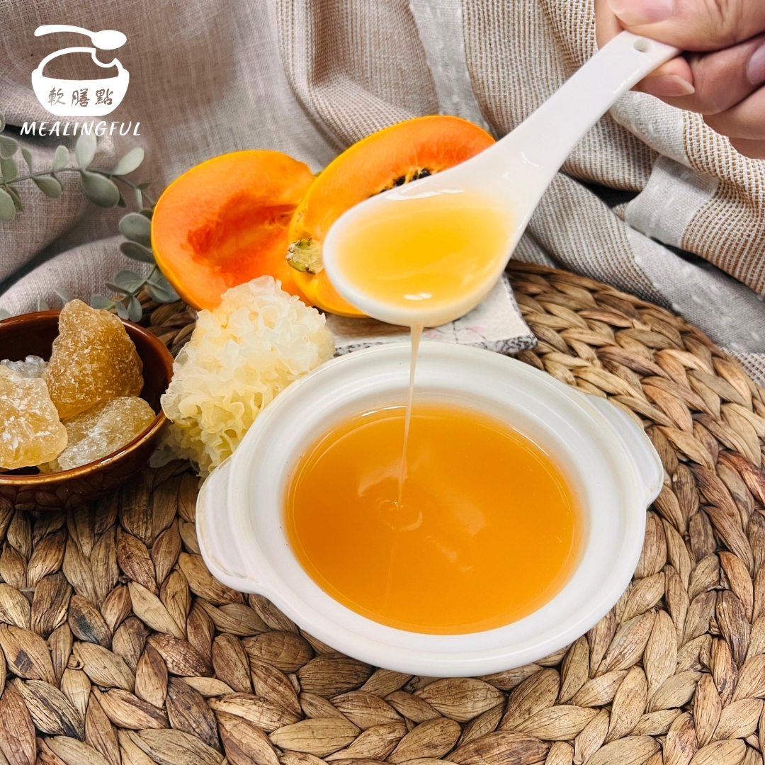 木瓜雪耳軟餐糖水