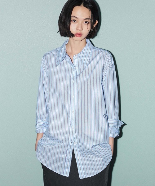 CITYBREEZE COTTON STRIPE BASIC SHIRT