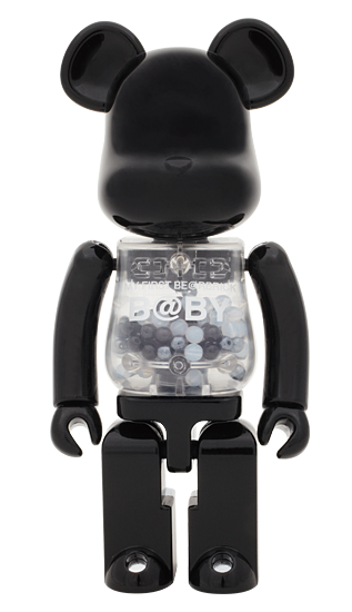超合金 BEARBRICK MY FIRST BABY (BLACK SILVER Ver.) 200%