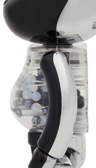 超合金 BEARBRICK MY FIRST BABY (BLACK SILVER Ver.) 200%