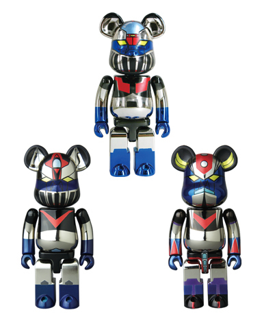 超合金 BEARBRICK 鐵甲萬能俠1號 & 鐵甲萬能俠2號 & 巨靈神 200% SET OF 3
