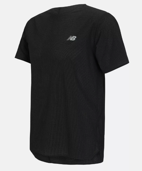 New Balance Men’s Performance Short-Sleeve T-Shirt – Black | Quick-Dry Moisture-Wicking Activewear for Training & Workouts (JUN25)