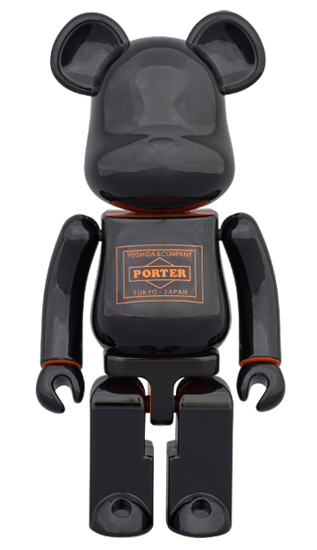 超合金 BEARBRICK PORTER ブラック × オレンジ 200%