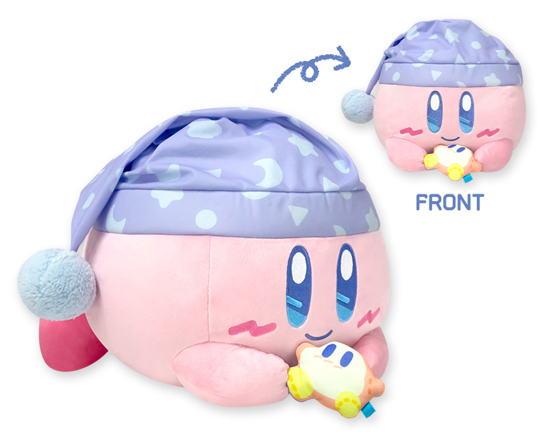 星之卡比睡帽大娃娃