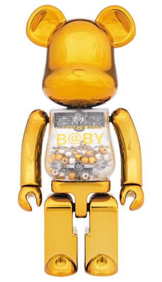 超合金 BEARBRICK MY FIRST BABY GOLD & PINK 200% SET OF 2