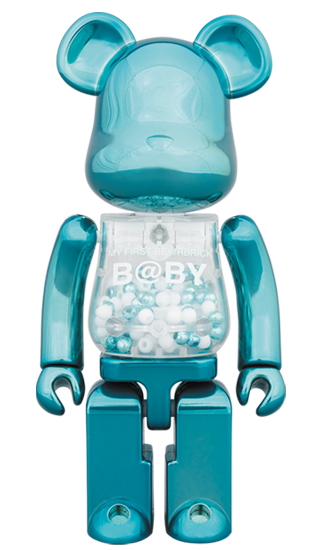 超合金 BEARBRICK MY FIRST BABY TURQUOISE & STEAMPUNK 200% SET OF 2