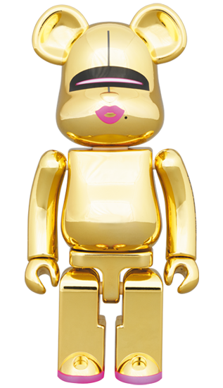 超合金 BEARBRICK HAJIME SORAYAMA GOLD & SILVER 200% SET OF 2