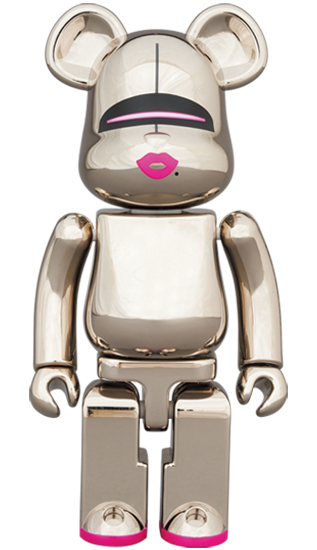 超合金BEARBRICK HAJIME SORAYAMA GOLD & SILVER 200% SET OF