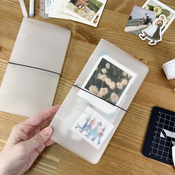 白手帳本_透明霧面活頁手帳 ｜IMAT