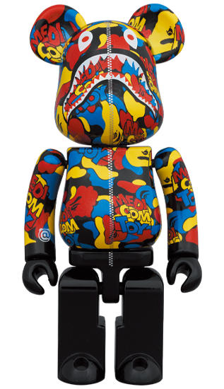 超合金 BEARBRICK MEDICOM TOY BAPE CAMO SHARK 200%