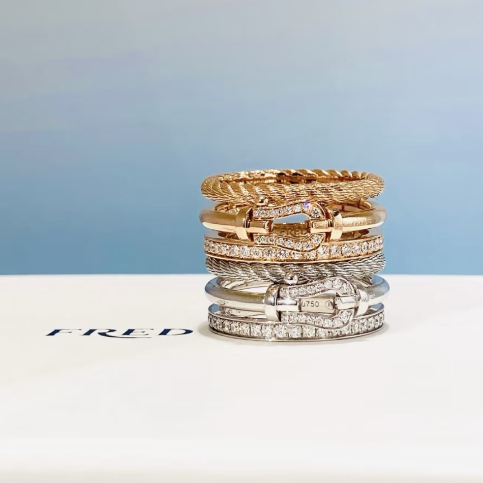 18k Force10”Rise寶藏三合一馬蹄扣高奢定製戒指