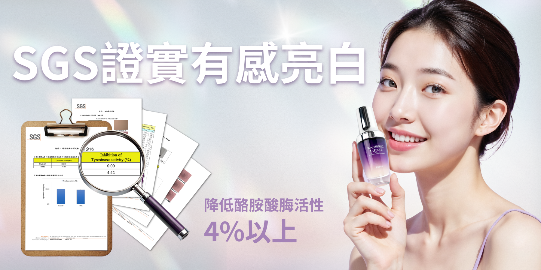 SGS證實有感亮白