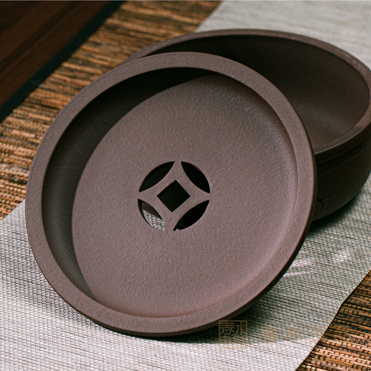 【匠心茶具】紫砂九九雙層壺承｜秋山堂出品